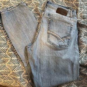 Bke jeans, never worn! Size 34 r, straight legged!
